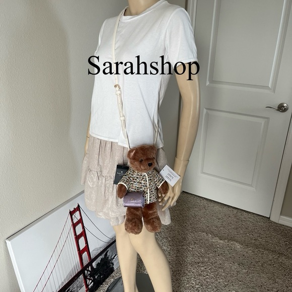 ♠️Kate Spade Oh What Fun 3D Teddy Bear Crossbody - Picture 8 of 12